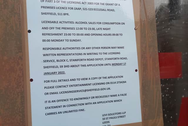 The notice from Zaap.