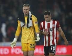 Sheffield United goalkeeper Simon Moore on his Premier League debut against Manchester United