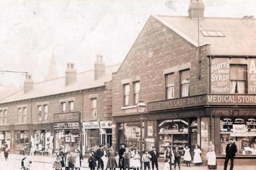Shops on Staniforth Road, c. 1910 (P01615)