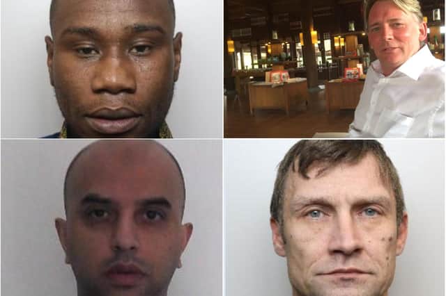 South Yorkshire Police have released photographs of 21 men wanted for a range of crimes including murder and rape