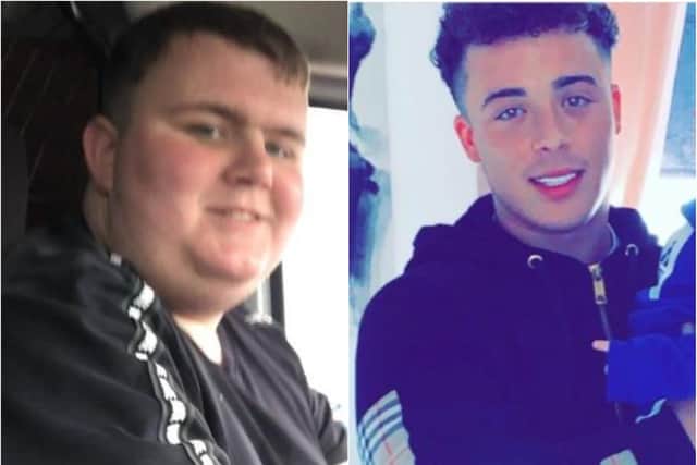 L-R: Jordan Caster and Tyrone Forde, from Sheffield, died in a collision on the M1