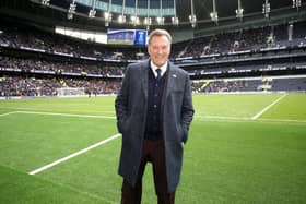 Former Spurs player Glenn Hoddle looks on at half time during the Premier League match between Tottenham Hotspur and West Ham United at Tottenham Hotspur Stadium on April 27, 2019 in London, United Kingdom.