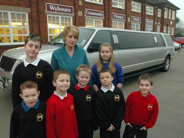Pupls from Wybourn Primary school, Manor Oaks Road with good attendance were collected in a limo for a day of fun at the Hollywood Bowl in 2006. Seen is Denise Raynes with the group LtoR frount are, Aaron Jones, Lewis Robinson, Reece Cade, Reece Wright, and Mark Foulston. Back LtoR are, Chance Fairhurst, and Danise Reynes.