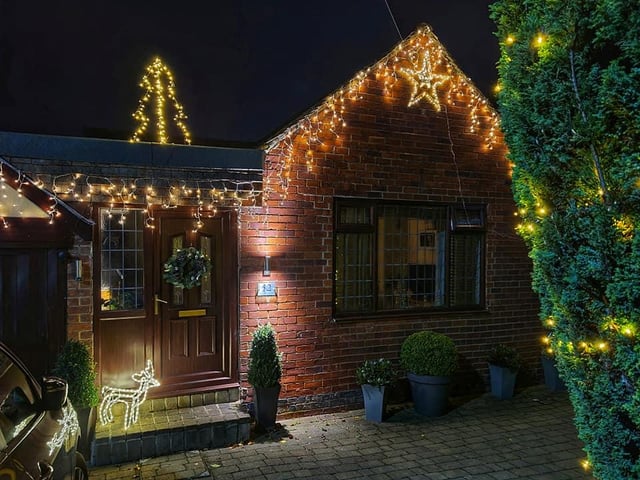 White lights and Christmas trees are very popular.