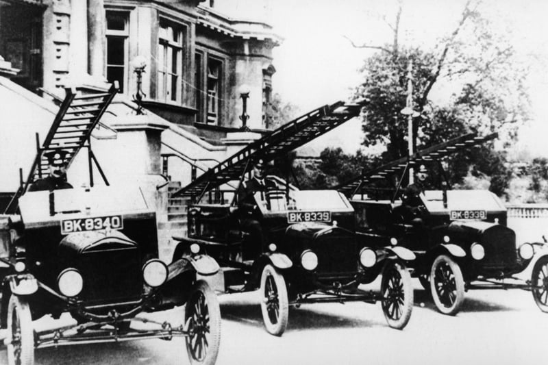New fire engines for the Portsmouth Fire Brigade  in 1921.  Picture: Barry Cox collection