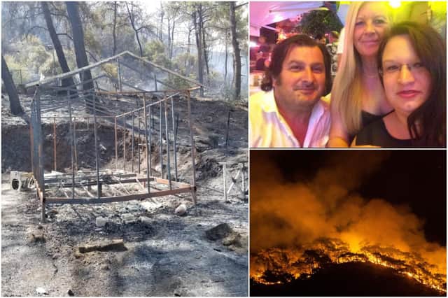 A Sheffield woman is raising funds for her friend in Turkey whose business has been destroyed by wildfires.