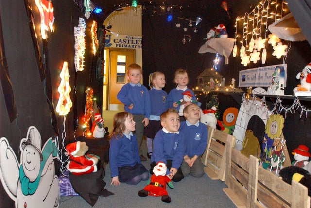 Pupils at Castletown Primary School were pictured at their school's grotto in 2004. Have you spotted someone you know?