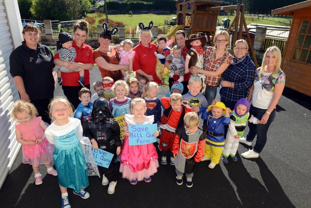 Horseshoe Nursery held a fancy dress fundraising event in aid of Bill Quay Farm in 2010. Look at the great costumes!