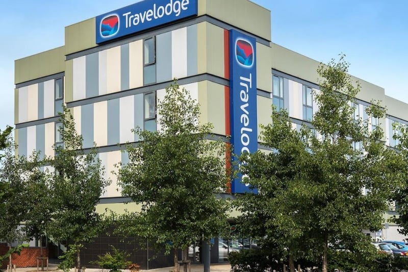 Travelodge Lakeside, Lakeside Boulevard, DN4 5PL. Rating: 4.2/5 (based on 483 Google Reviews). "Really comfortable bed and spotlessly clean bathroom. Close to a lovely lake that was relaxing to walk around." (2-star hotel)