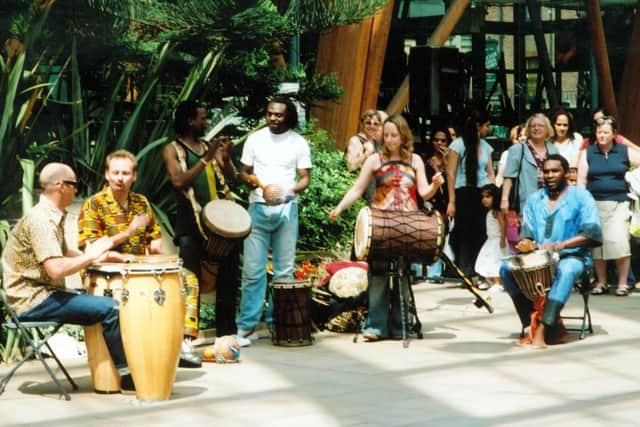 African Dance Groove perform at Chance to Dance in the Winter Garden on June 9, 2007. Credit: Picture Sheffield