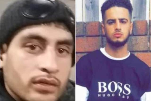 L-R:  Kamran Khan and Ramey Ghalib were both killed in Sheffield in the space or 24 hours