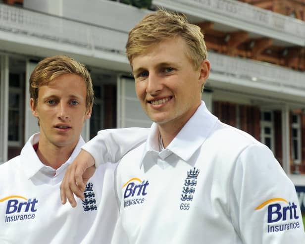 Billy Root and older brother Joe, pictured together back in 2013: Anthony Devlin/PA Wire