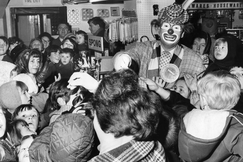Mothers and children packed the toy department at Binns in South Shields when Pierre the Clown visited. Were you there?