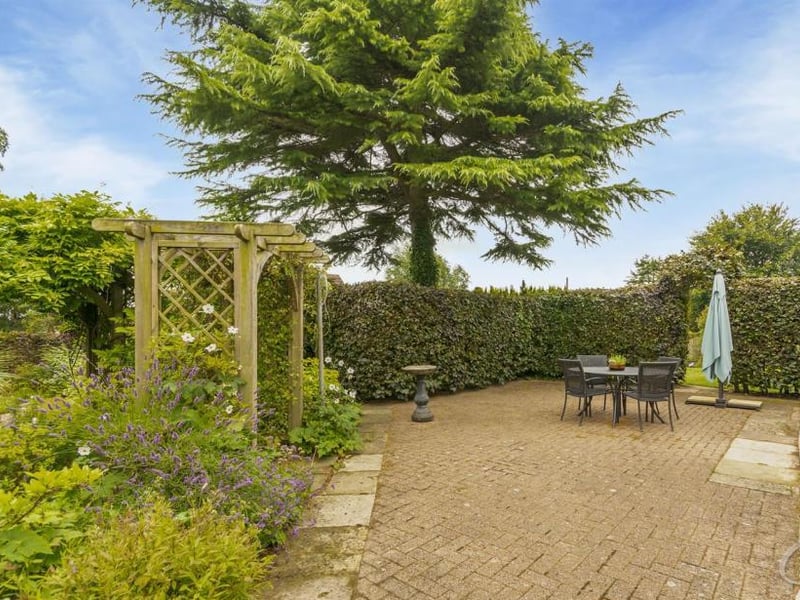 Staying outside, how nice is this patio area? Imagine spending a summer evening out here with friends.