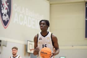Some of The Sheffield College’s award winning basketball players in action - Adam Tokpah. Photo credit: Sheffield Elite