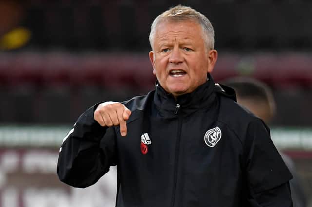 Sheffield United's manager Chris Wilder  (Photo by PETER POWELL / POOL / AFP)