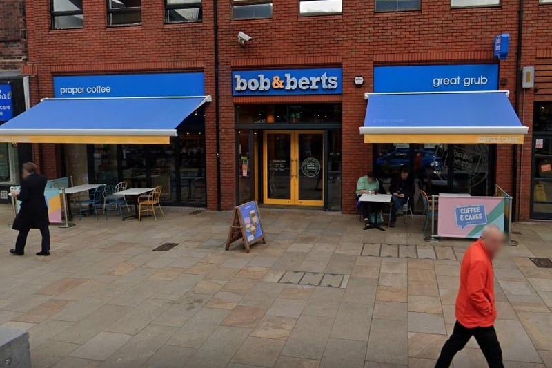 Bob & Berts have a flat white available for £3.50.