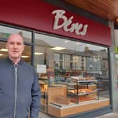 Richard Béres outside the new shop in Broomhill.