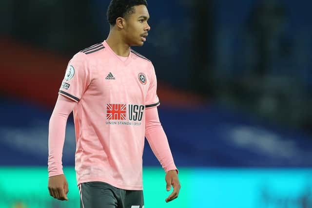 Antwoine Hackford could make his second senior appearance for Sheffield United at Bristol Rovers this weekend: Paul Terry/Sportimage