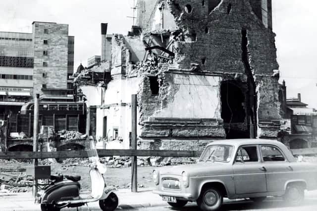 Demolition of the Corn Exchange, Sheffield, April 19, 1963
Severely damaged by fire in 1947 and demolished in 1962
