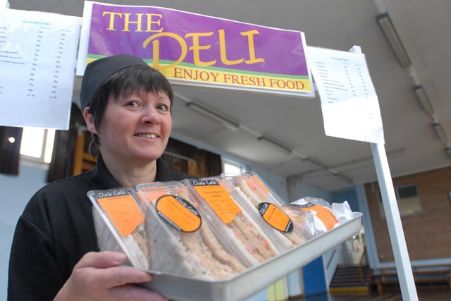Chief cook Lesley Georgson is pictured with sandwiches at the St Wilfrid's deli in 2007. Does this bring back happy memories?