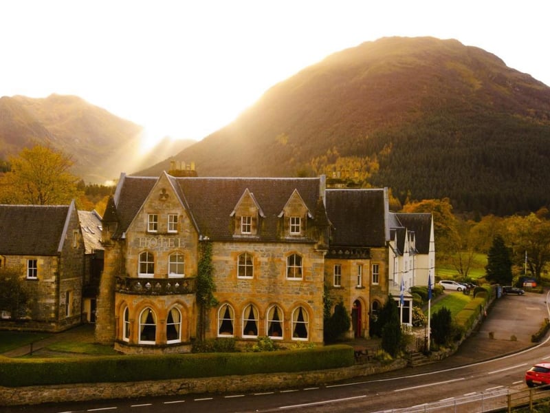 In a stunning location, between the mighty Glencoe Mountains, the baronial Highland Ballachulish Hotel is in the heart of Glencoe, one of Scotland's most stunning location and the setting for the mountain peaks, rushing rivers and waterfalls that feature in Outlander’s opening credits.