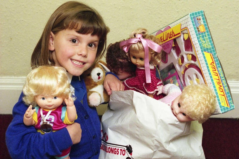 Jennifer Antliff was pictured kicking off the Sunderland Echo toysack appeal in 1992. It was run in conjunction with the Sunderland Empire Theatre and Sunderland Lions Club. Remember it?