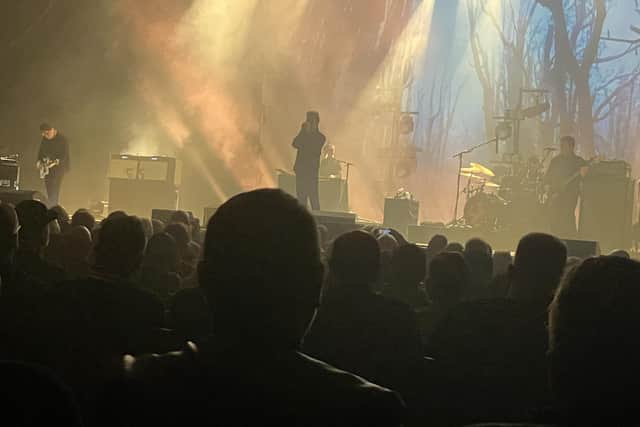 Echo and the Bunnymen on stage at Sheffield City Hall