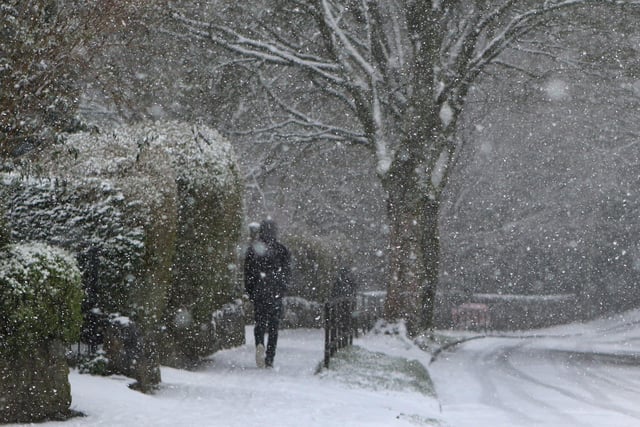 Snow on Victoria Park Road, Fairfield