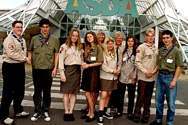In 1996 members of the 67th Sproborough scouts welcomed scouts from Russia who wanted to see a British supermarket - so they went to ASDA