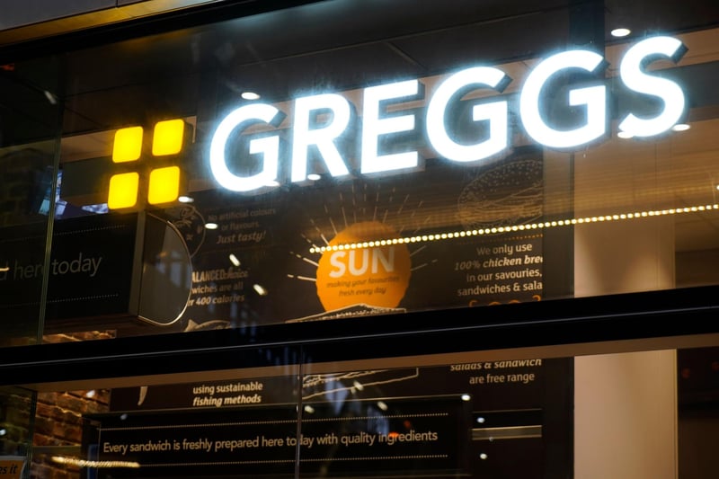 Known for a range of yummy sweet and savoury pastries, you can’t go wrong with a greggs!