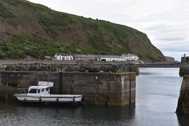 Burnmouth harbour, just north of Berwick, features in episode 2.