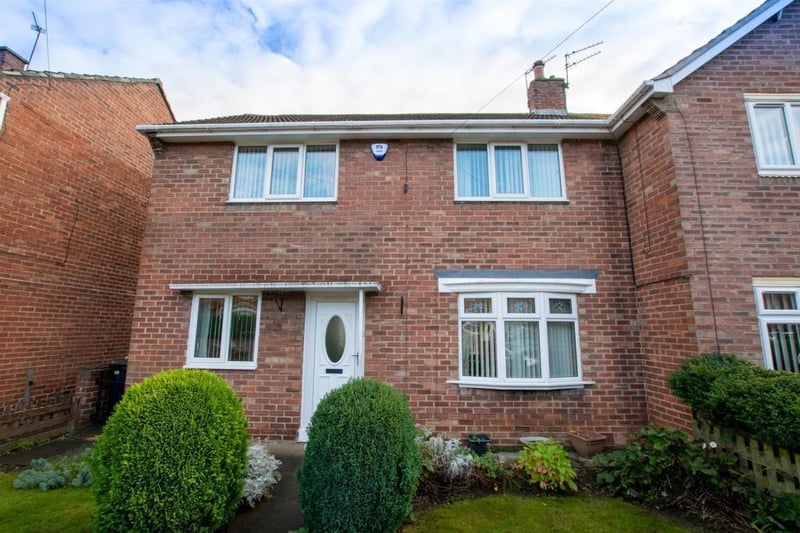 This three-bed semi-detached home is on the market for £99,950 with no onward chain.