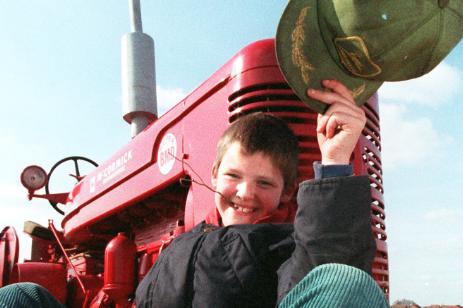 Craig Goodwin aged 10 in 1997. Here enjoying the vintage train displayed at Rossington Hall.