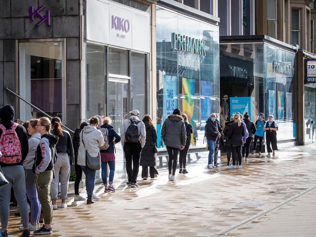 Stores in Edinburgh and across Scotland have been closed for more than three months after the government imposed a lockdown.