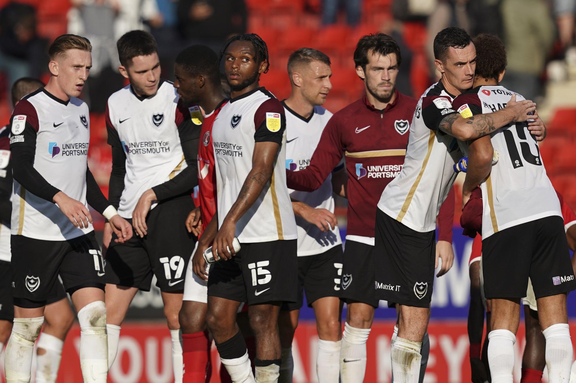 Pompey had to settle for a 2-2 draw at Charlton today.