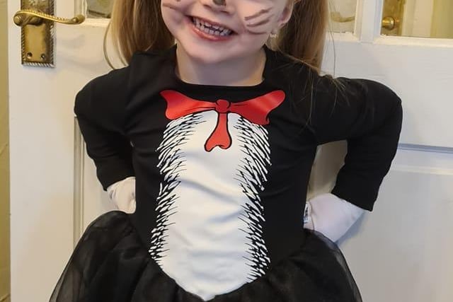 Evie as the Cat in the Hate for her first World Book Day. We think she looks adorable, do you agree?