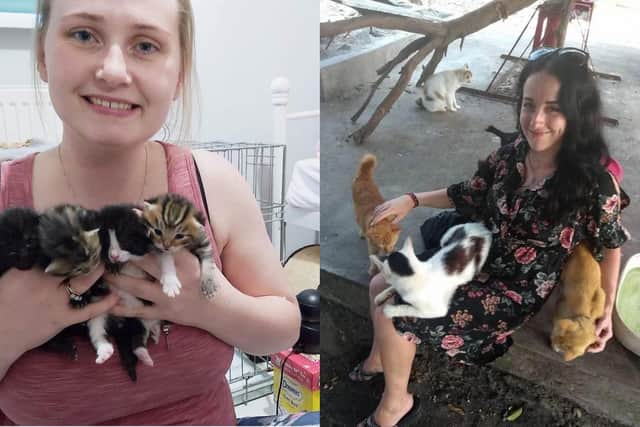 Jasmine Roger and Lauren James-Thompson, founders of Cat-CHING Sheffield. The volunteer team have helped catch and rehome hundreds of cats across Sheffield in the past few years.