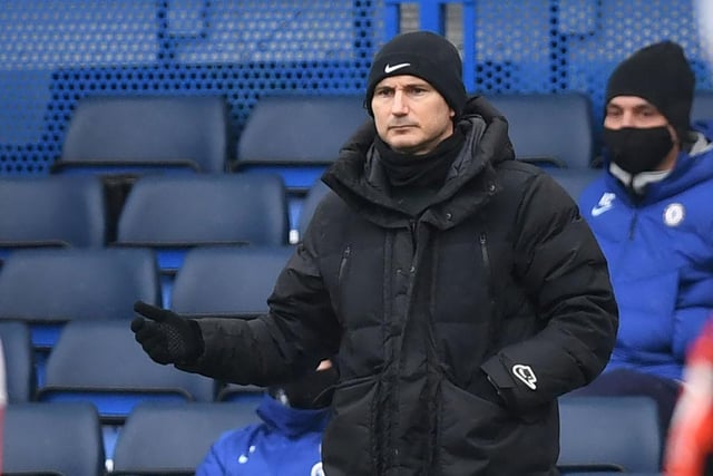 Chelsea's English head coach Frank Lampard looks on during the English FA Cup fourth round football match between Chelsea and Luton Town at Stamford Bridge in London on January 24, 2021.