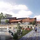 Forge Island on the River Don will be transformed into a new leisure quarter for Rotherham Town Centre with a cinema, restaurants, hotel, car parking, and residential uses.