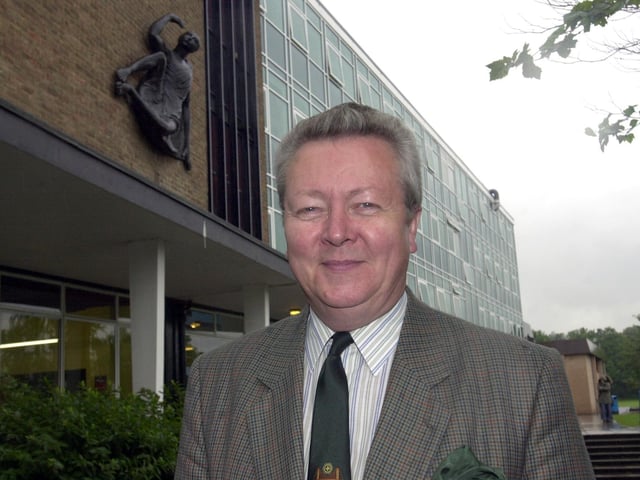 Soon to retire headteacher Jim Kelly pictured at All Saints R C School, Sheffield, in July 2003