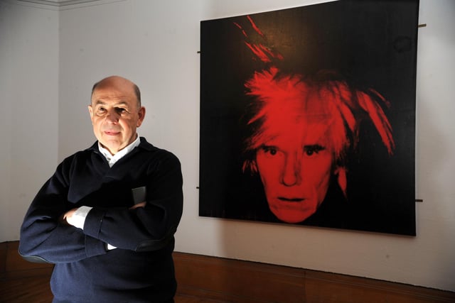 Andy Warhol: Late Self-Portraits - another Artist Rooms show - was held at the Graves Gallery in 2012. Art dealer Anthony d'Offay is pictured.