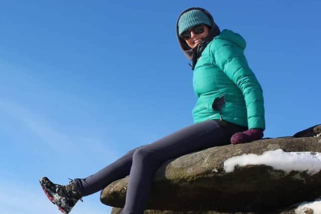 Emma Fisher is refusing illness stop her and has just been made the face of a campaign by the sports company Adidas because of the way she has continued to embrace the outdoor world despite her cancer, which is treatable, but not curable. Picture: Breast Cancer Now