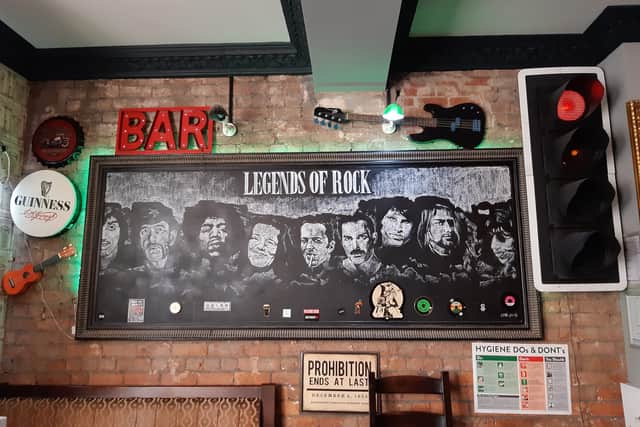 The Church House's 'legends of rock' mural