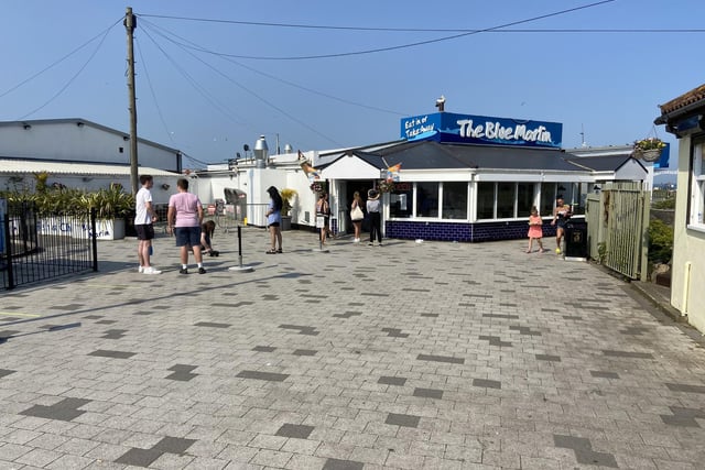 Businesses have reopened to customers along the seafront following lockdown.