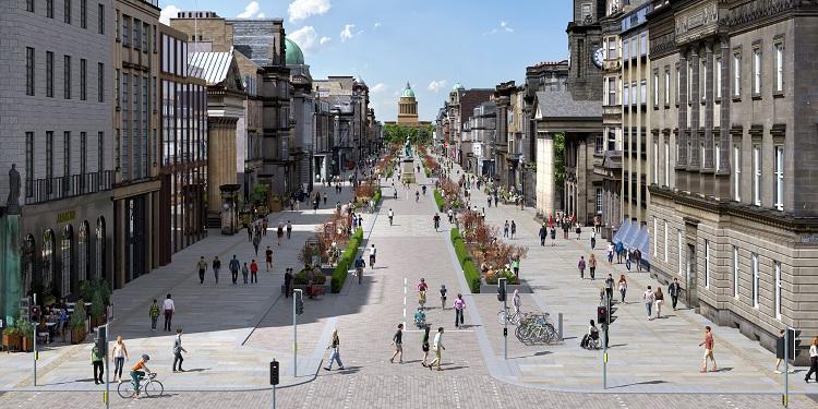 The £32.6 million George Street & First New Town Design Project is at the pre-planning stage and, if approved, will increase pedestrian space and active travel infrastructure, as well as adding landscaped areas and events areas. It is due to be completed by 2025.