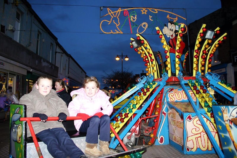 It's a touch out of season but here is a reminder of the Christmas lights switch-on at Seaham, with children enjoying the fairground rides.