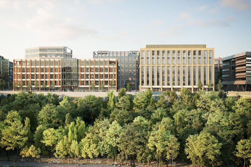 Work on the first of these two modern office buildings on the city centre side of the River Wear could begin in early 2021 if planning permission is obtained.