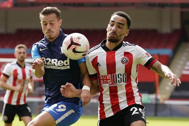 Kean Bryan could start again on the left hand side of Sheffield United's defence against Leicester City: Andrew Yates/Sportimage