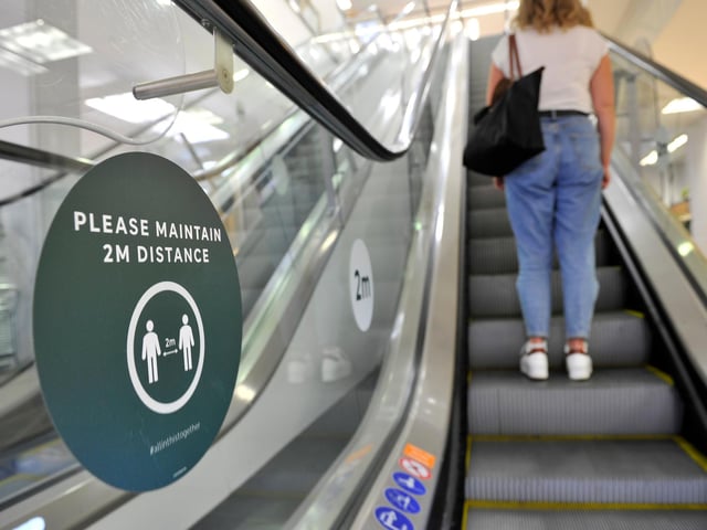 There will be signage and floor markings throughout M&S stores to remind everyone to give each other the space they need.